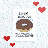 Donut Freak Out New Sibling Card