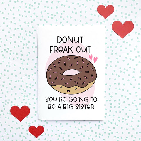 Donut Freak Out New Sibling Card