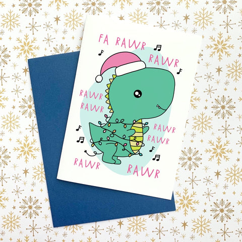 Fa Rawr Rawr Christmas Card - Splendid Greetings