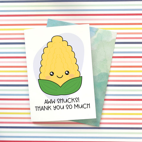 Aww Shucks Thank You Card - Splendid Greetings