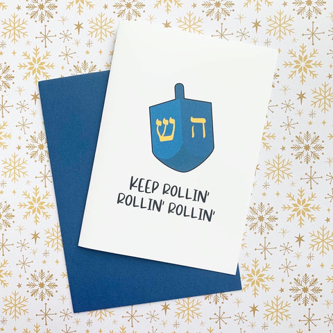 Keep Rollin’ Hanukkah Card - Splendid Greetings