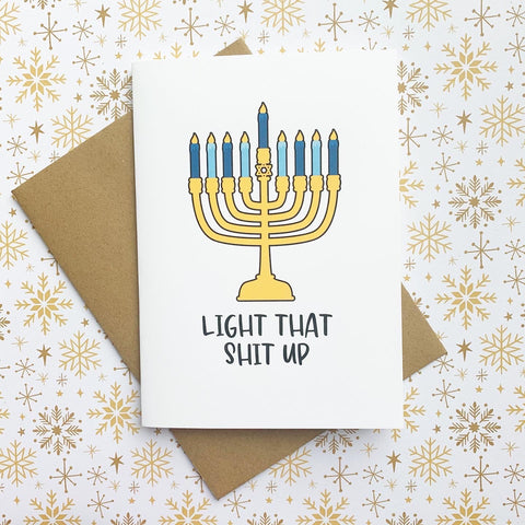 Light it Up Hanukkah Card - Splendid Greetings
