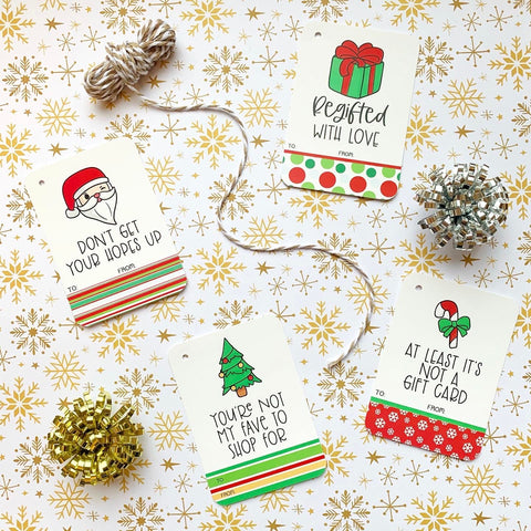 Cheeky Holiday Gift Tags Set - Splendid Greetings