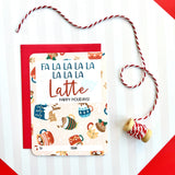Fa La La La Latte Gift Card Holder Card - Splendid Greetings