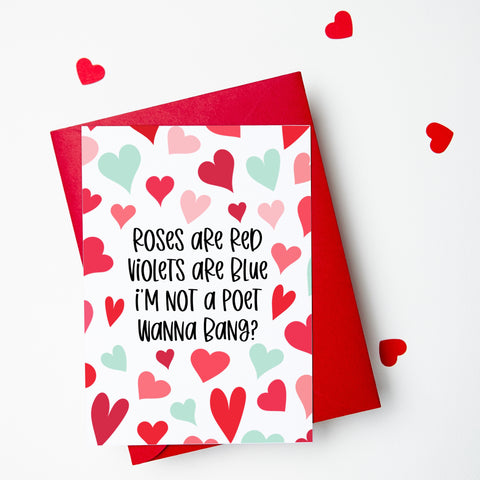 I’m Not a Poet Valentine Card - Splendid Greetings