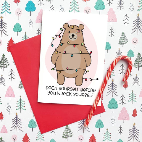 Deck Yourself Christmas Card - Splendid Greetings