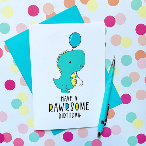 Have a Rawrsome Birthday Card - Splendid Greetings