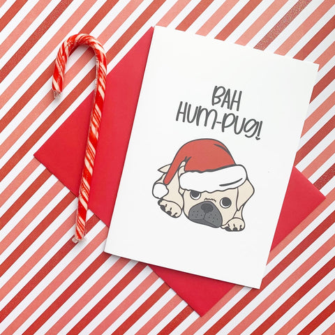 Bah Hum-pug Card - Splendid Greetings